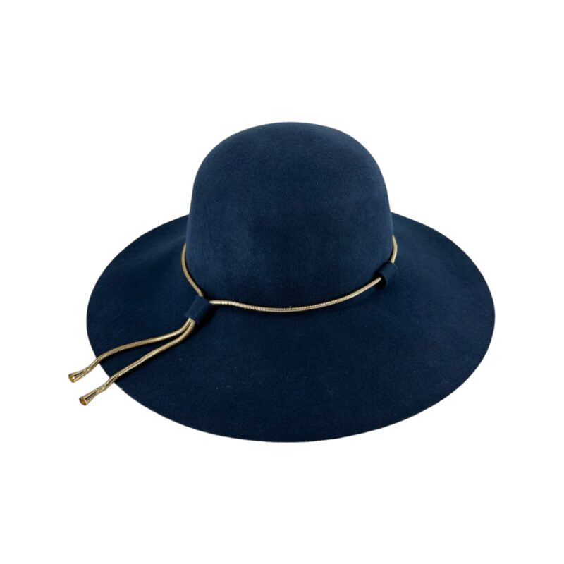 Wide Brim Wool Felt Hat w Gold String